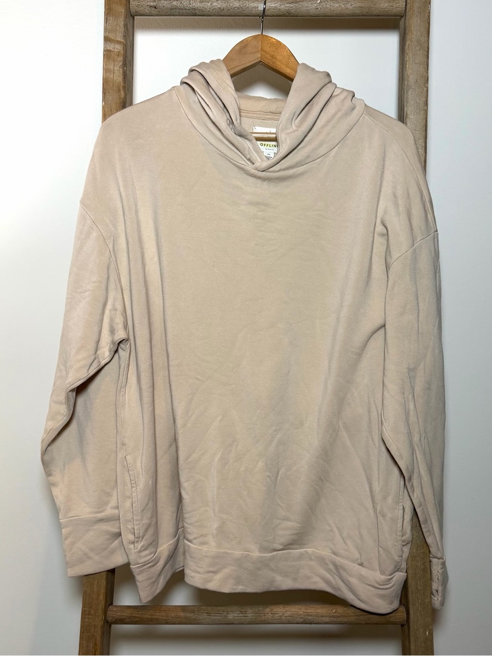 Offline by aerie Women’s Oversized Hoodie Sweatshirt - Beige Tan